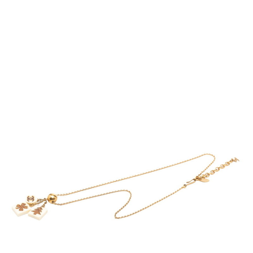 CHANEL White Logo Necklace - Picture 3 of 6